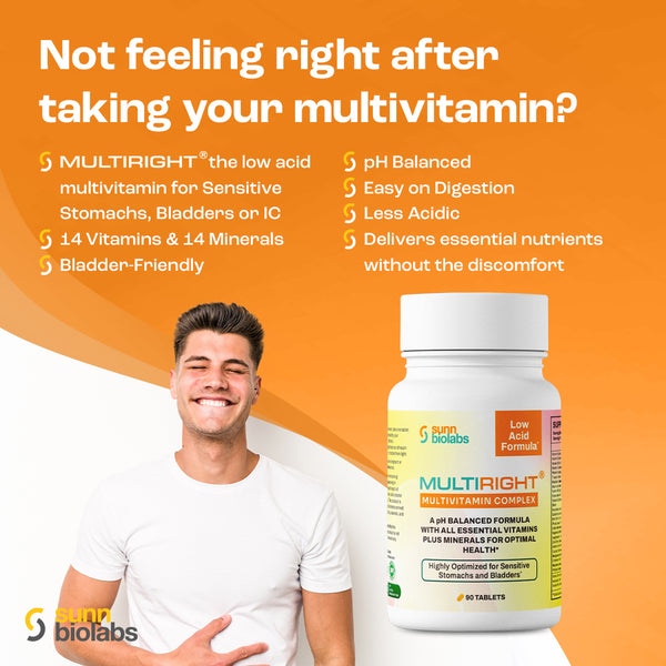 MultiRight Multivitamin Complex - Low Acid Multivitamin-90-day
