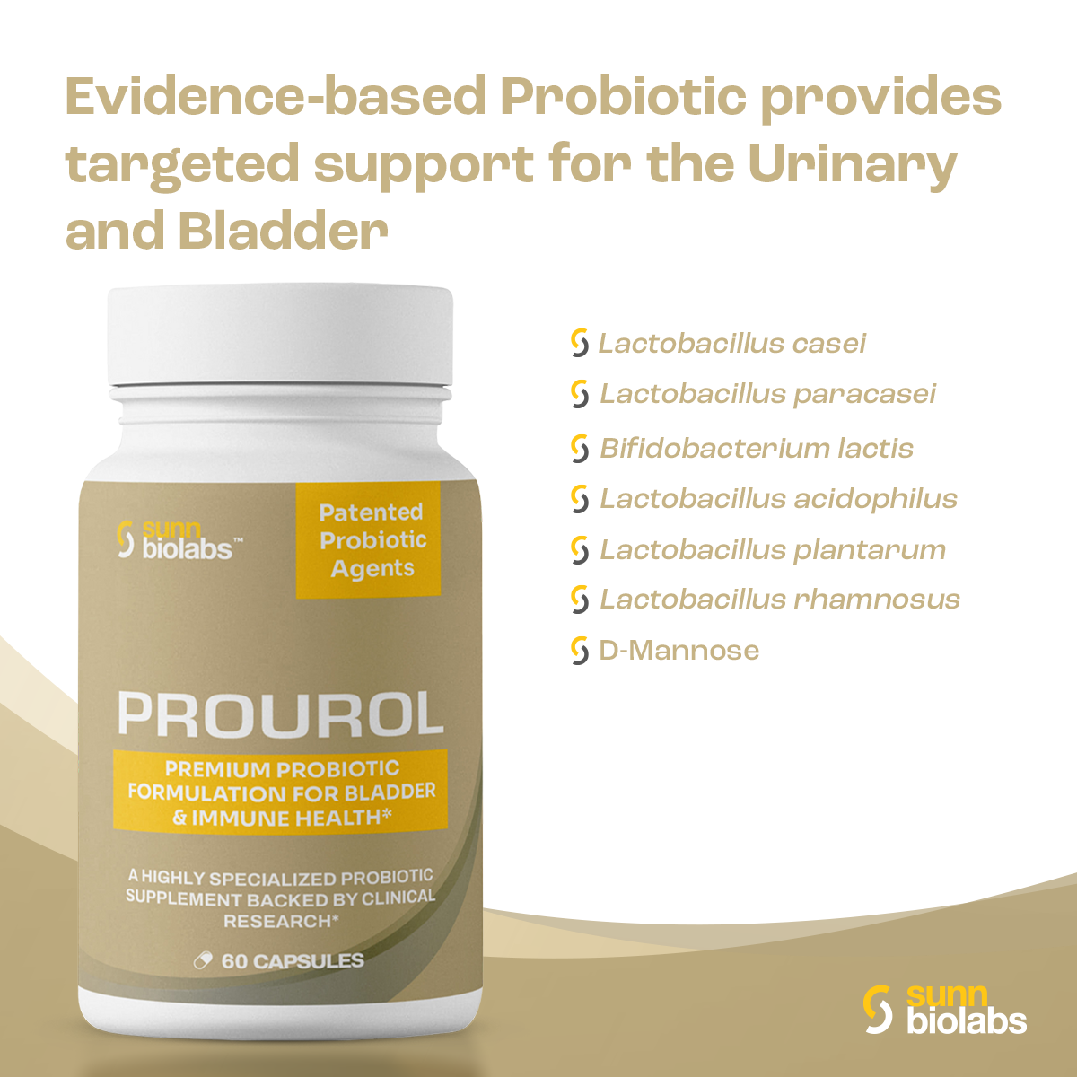 Bladder Probiotic Clinical Grade Probiotic | Bladder Cancer | UTI | PROUROL – Sunn Biolabs